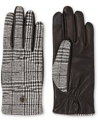 Tommy Hilfiger Handschoenen Met Leren Details - Zwart