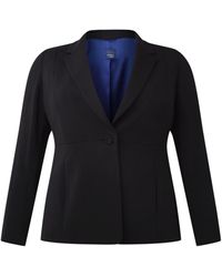 Marina Rinaldi Blazer Met Siernaden En Steekzakken - Zwart