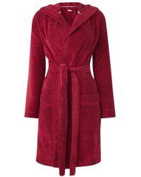 Tommy Hilfiger Badjas Van Katoen - Rood