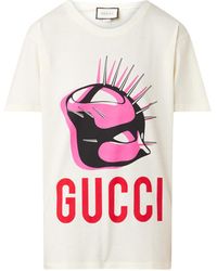 Gucci Oversized T-shirt Met Logoprint - Wit