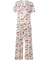 Tommy Hilfiger Pyjamaset Van Satijn Met Dessin - Meerkleurig