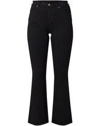 Dr. Denim Sonic High Waist Flared Fit Jeans Met Stretch - Zwart