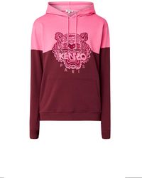 KENZO Hoodie Met Colour Blocking En Logoborduring - Meerkleurig