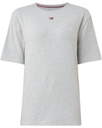 Tommy Hilfiger Pyjamatop In Zachte Katoenblend - Grijs