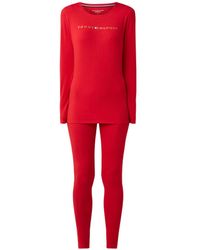 Tommy Hilfiger Loungebroek Met Logodessin - Rood