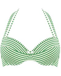 Marlies Dekkers | Holi Vintage Push-up Bikinitop Met Streepprint - Groen