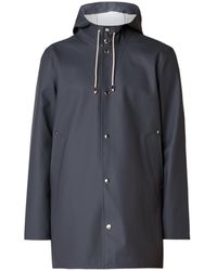 Stutterheim Stockholm Regenjas Met Capuchon - Blauw