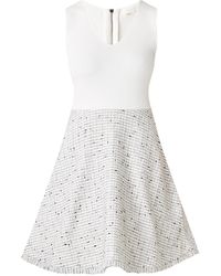 Ted Baker Adalad Midi Jurk Van Tweed Met V-hals - Meerkleurig