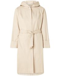 Maje Gisele Trenchcoat Met Capuchon - Naturel