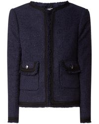 L.K.Bennett L-k-bennett Mercer Blazer Van Tweed Met Klepzakken - Blauw
