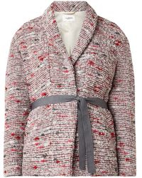 Étoile Isabel Marant Fantasy Mantel Van Tweed - Rood