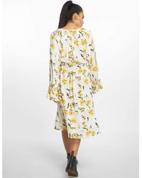 NA-KD Boho Tie Sleeve Midi Dress - Mettallic