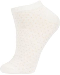 Defacto 5-er Pack Kurze Socken - Weiß