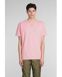 Maharishi - T-shirt In Rose-pink Cotton - Lyst