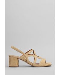 Julie Dee - Sandali in Camoscio Beige - Lyst