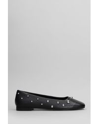 Carrano - Ballet Flats In Black Leather - Lyst