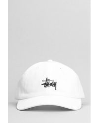 Stussy - Cappello in Cotone Bianco - Lyst