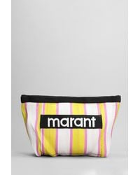 Isabel Marant - Powden Clutch In Multicolor Nylon - Lyst