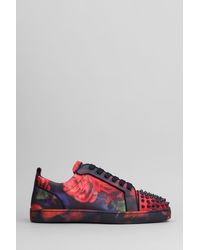 Christian Louboutin - Sneakers Louis junior spikes in Pelle Multicolor - Lyst