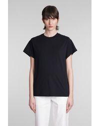 IRO - Tabitha T-shirt In Black Cotton - Lyst