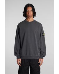 Stone Island - Sweatshirt In Grey Cotton - Lyst