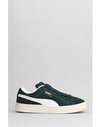 PUMA - Suede Xl Sneakers In Green Suede - Lyst