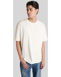 AMISH - T-shirt In Beige Cotton - Lyst