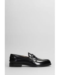 Christian Louboutin - Mocassini Penny in Pelle Nera - Lyst