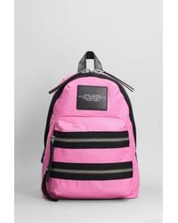 Marc Jacobs - Zaino The medium backpack in Nylon Rosa - Lyst