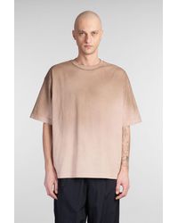 DANILO PAURA - T-Shirt Costa in Cotone Marrone - Lyst