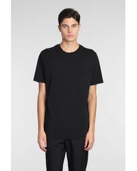 Barena - T-Shirt New Jersey in Cotone Nero - Lyst