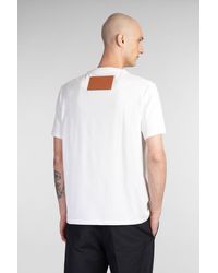 Jil Sander - T-Shirt in Cotone Bianco - Lyst
