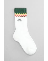 Casablanca - Socks In White Cotton - Lyst