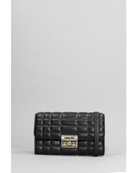 Michael Kors - Tribeca Shoulder Bag In Black Leather - Lyst