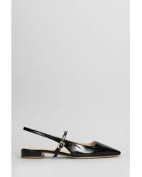 Fabio Rusconi - Ballet Flats In Black Leather - Lyst