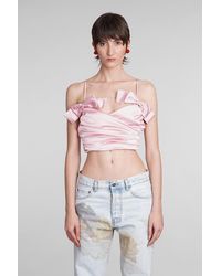 Fiorucci - Topwear In Rose-pink Polyester - Lyst