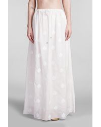 Holy Caftan - Gown Lev Skirt In White Cotton - Lyst