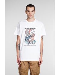 Maharishi - T-shirt In White Cotton - Lyst