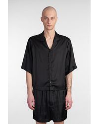 SAPIO - Camicia N 38 in Triacetato Nero - Lyst
