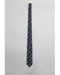 KENZO - Cravatta in Cotone Blu - Lyst