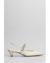 Roberto Festa - Decollete Mallory in Pelle Beige - Lyst