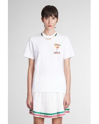 Casablancabrand - T-shirt In White Cotton - Lyst