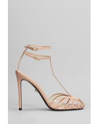 ALEVI - Stella 110 Sandals In Powder Patent Leather - Lyst