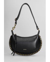 Isabel Marant - Borsa a spalla Oskan moon in Pelle Nera - Lyst