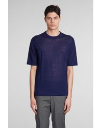 Ballantyne - T-Shirt in Cotone Blu - Lyst