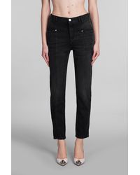 Isabel Marant - Nikira Jeans In Black Cotton - Lyst