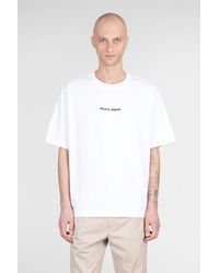 Maison Kitsuné - T-Shirt in Cotone Bianco - Lyst