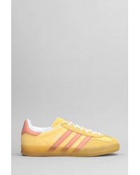 adidas - Gazelle Indoor Sneakers In Yellow Suede And Fabric - Lyst