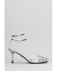 ALEVI - Jessie 075 Sandals In Silver Leather - Lyst