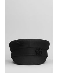 Ruslan Baginskiy - Cappello Baker Boy in Cotone Nero - Lyst